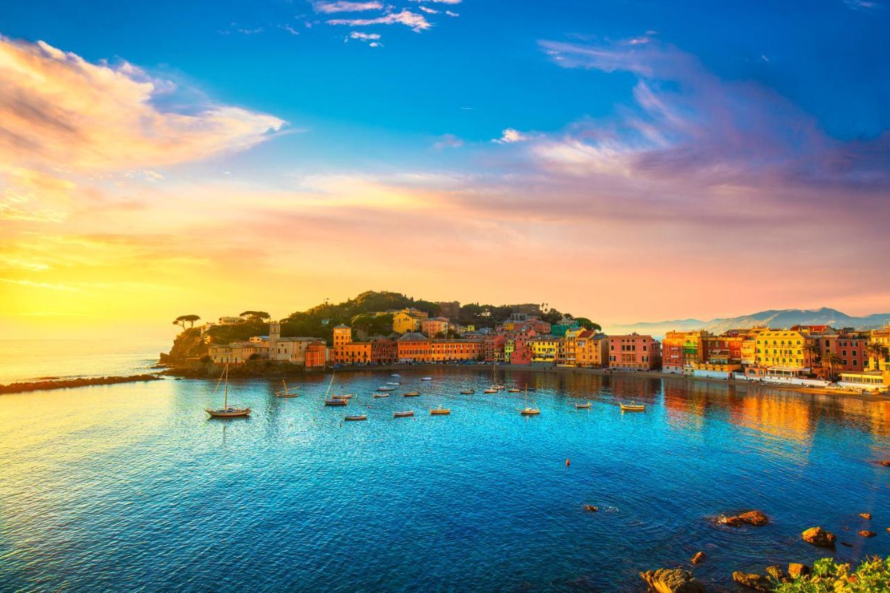 021 - Casa Ponente Con Terrazzo - Centro Citta, Carruggio E Mare Baia Del Silenzio A 500 M Apartment Sestri Levante Ngoại thất bức ảnh